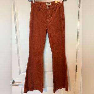 Women's Flare Jeans in Rust by Rock & Roll Denim